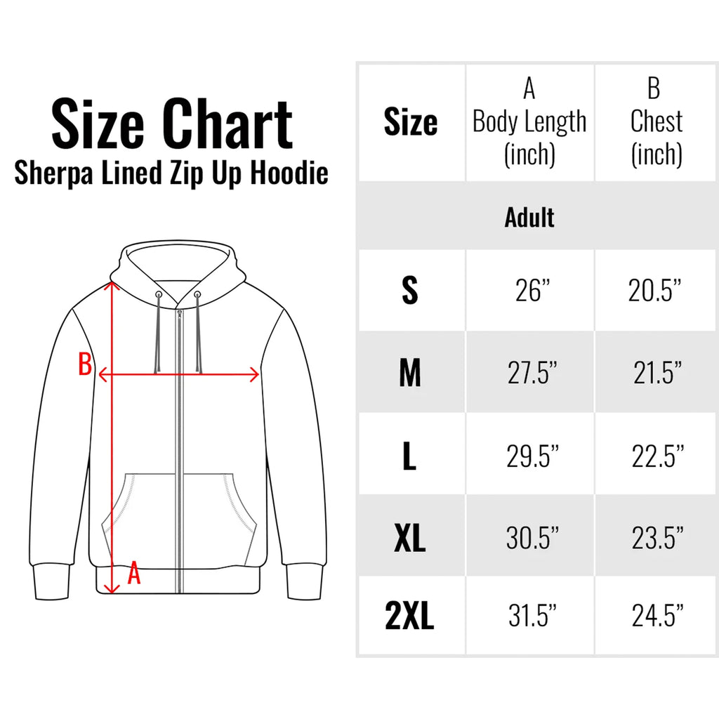 Sherpa Lined Zip Up Hoodie