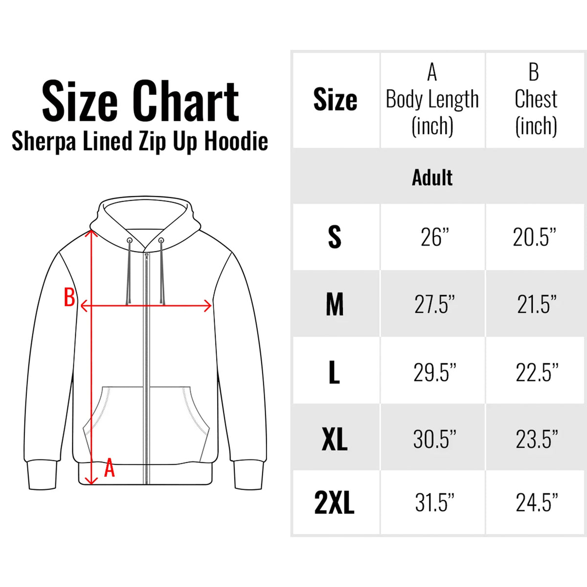 Sherpa Lined Zip Up Hoodie