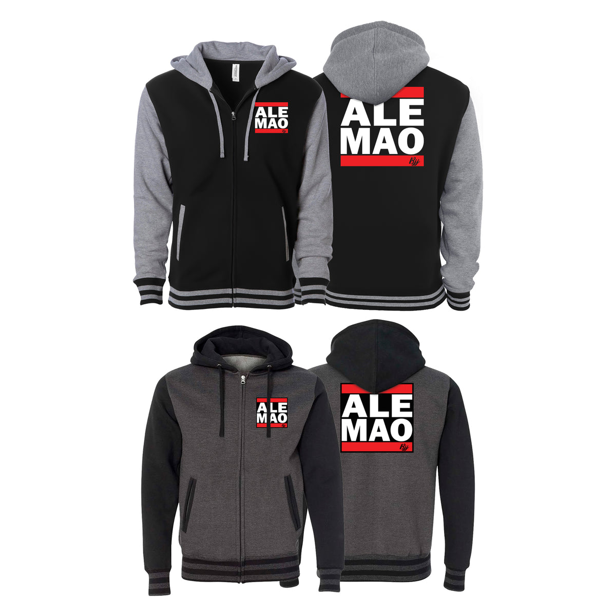 Varsity Zip Up Hoodie