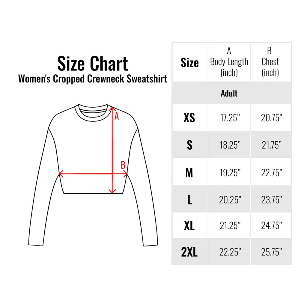 Women's Cropped Crewneck Sweatshirt